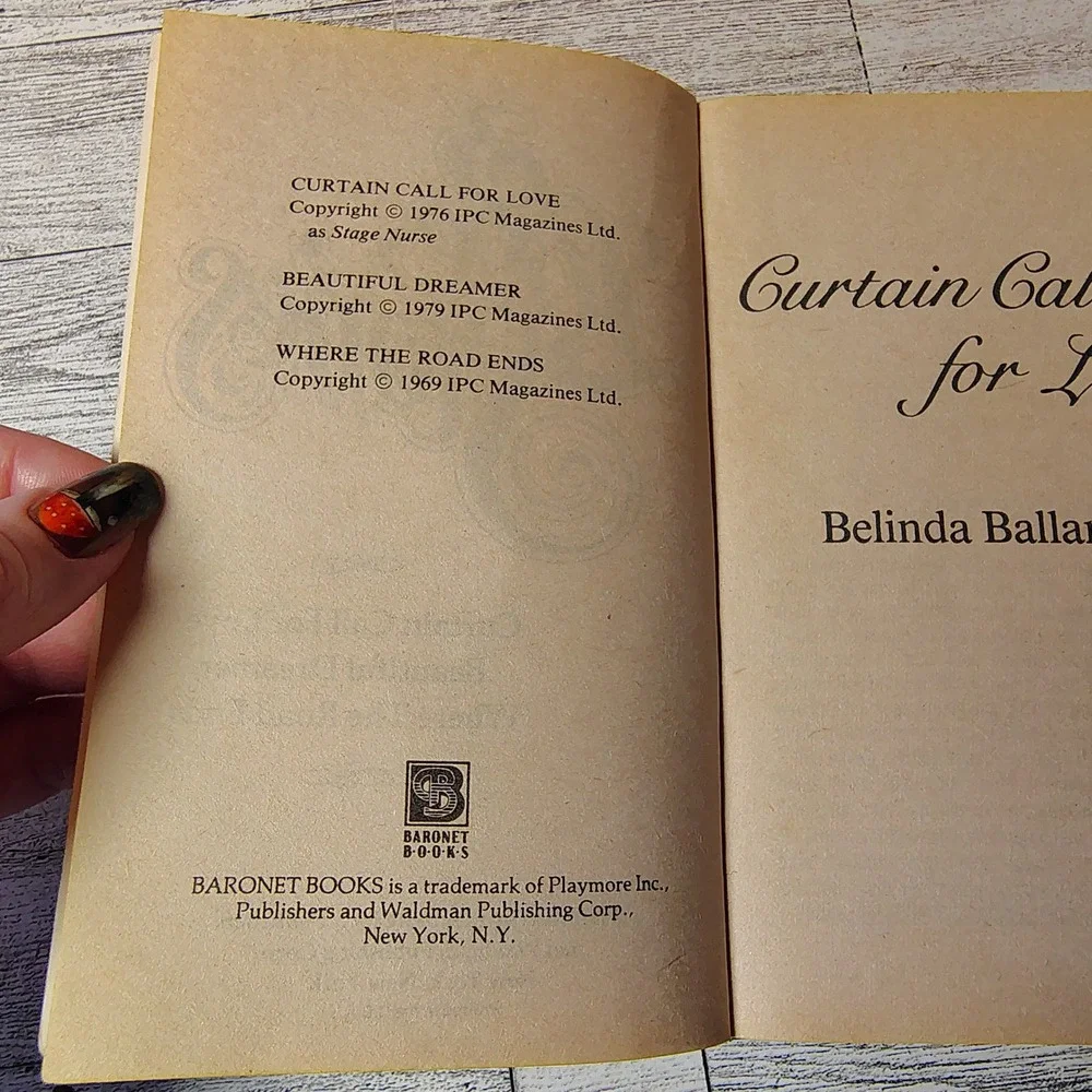 3 Love Stories Curtain Call Love Beautiful Dreamer Where Road Ends Vtg‎ Romance